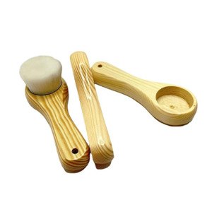 Wooden Makeup Brush Handles BQ-06 Custom Made Eco-Friendly For Facial Cleansing Foundation Brushes - Product Image 3