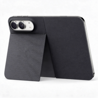 Étui tissé technique Duo Flip pour iPhone avec béquille magnétique intégrée, couleurs personnalisées, logo OEM, étui pliable anti-chute
