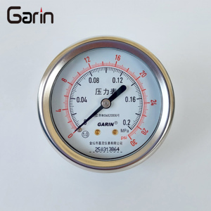 Fábrica Nova Chegada Precisão % <span class=keywords><strong>30psi</strong></span> 2.5 "63mm Caixa De Aço Inoxidável Conexão De Volta Com Suporte de Baixa Pressão Manômetro - Product Image 2