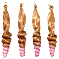 Nouvelle Conception Style Coque Cheveux en Vrac 150g 20-28 Pouces 33 Couleurs Disponibles Perruques Synthétiques Extension Cheveux Crochet