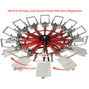 Machine d'impression innovante Spider, presse manuelle à carrousel 10 stations pour sérigraphie sur T-shirt - Product Image 3