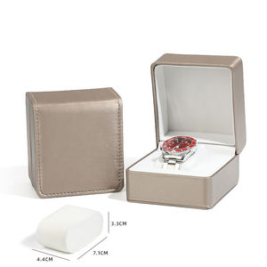 Wholesale Custom Logo PU Leather Jewelry & Watch Packaging Storage <b>Gift</b> Boxes with Customized Color and Round Corner - Product Image 4