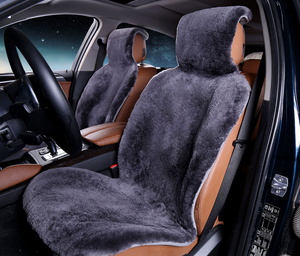 Cojín para Asiento de Coche, Lana Natural, Universal, Fundas de Asiento de Coche de Lujo, Bonitas, para un Solo Asiento Delantero, para FORD/Honda/<span class=keywords><strong>Mazda</strong></span> - Product Image 2