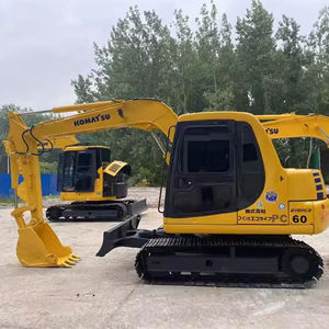 Mini-excavateur PC60-7 Komatsu d'occasion Pelleteuse sur chenilles à bas prix Poids en service de 6 tonnes Moteur Pompe à moteur Noyau d'engrenage - Product Image 1