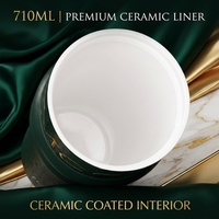 Tasse Cadeau Thermique en Céramique Blanche de Luxe, en Acier Inoxydable, Isolation Sous Vide 6-12H, Grande Capacité, Écologique, Sûre pour l'Eau Bouillante