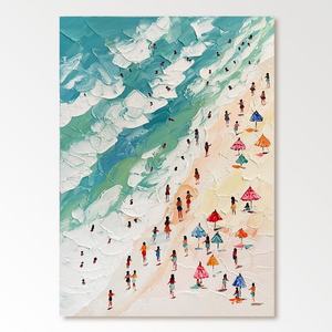 Peinture à l'huile abstraite moderne, nature morte, peinte à la main, toile non encadrée, art pour salle de méditation, décoration de spa - Product Image 3