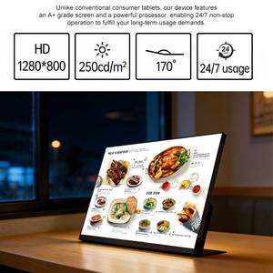 Pantalla LCD <span class=keywords><strong>de</strong></span> 23.8 Pulgadas en Forma <span class=keywords><strong>de</strong></span> L para Menú <span class=keywords><strong>de</strong></span> Comida Rápida, Pantalla Digital para Publicidad <span class=keywords><strong>de</strong></span> Imágenes y Videos - Product Image 3