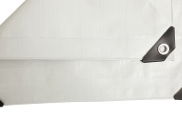 Bâche en PE blanc 80g anti-UV, indéchirable, durable et imperméable pour voiture et extérieur