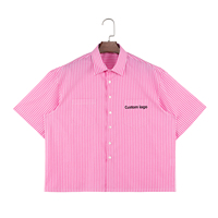 Chemises boutonnées pour hommes personnalisées étiquettes unies décontracté Vintage été imprimé blanc à manches courtes Camp chemises à col cubain