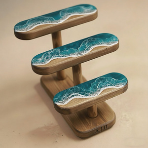 Espositore per Orologi in Legno di Noce e Faggio di Qualità Superiore, Porta Orologi da Collezione, Regalo per Lui - Product Image 3