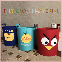 Panier de rangement pliable en tissu feutré écologique, nouveau design, pour linge, jouets, etc.