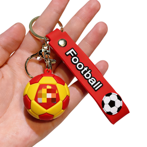 Llavero de Goma de la Copa <span class=keywords><strong>Mundial</strong></span> de Fútbol 2026, Artículos para Fanáticos, Mascota de Dibujos Animados, Colgante Plegable - Product Image 3