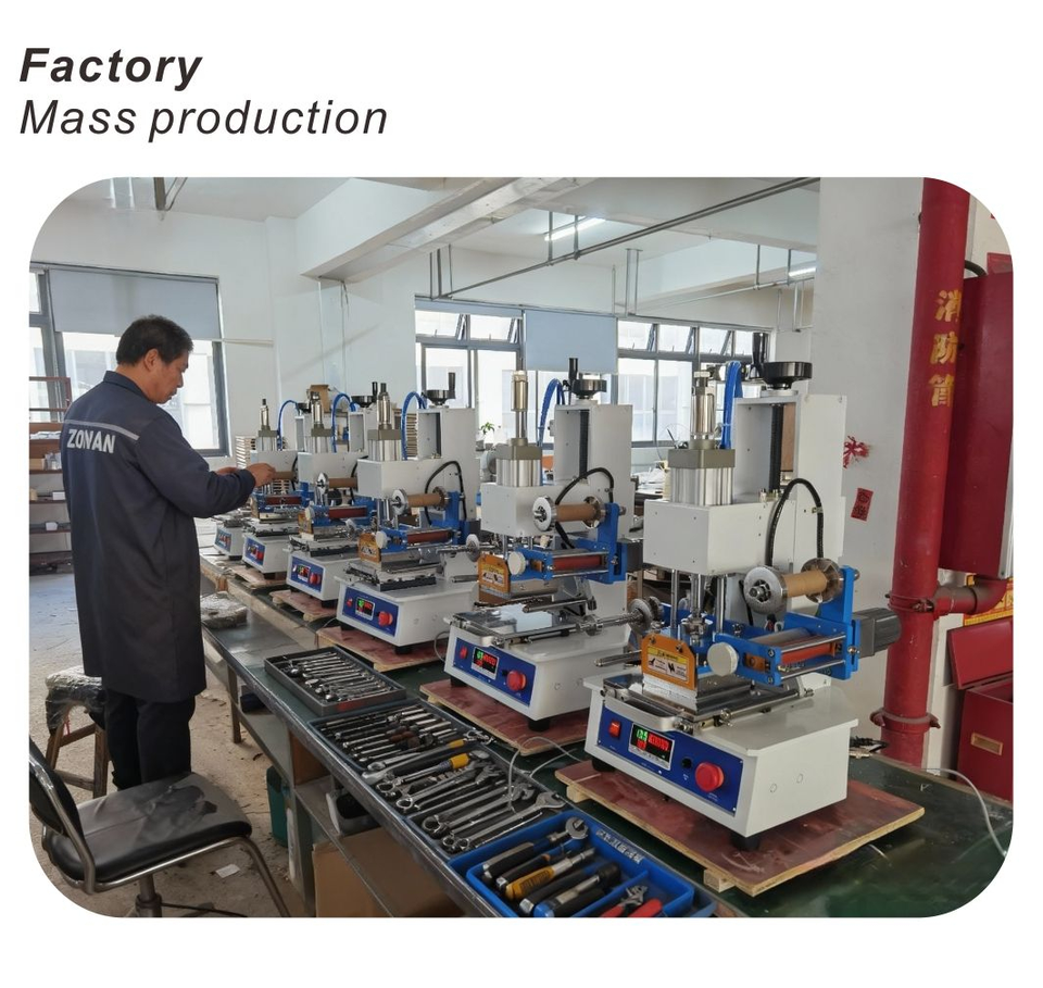 Pneumatic Semi-automatic Hot Press for Plastic Parts for Color logo ...