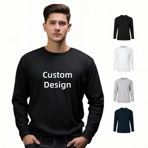 Camisetas Personalizadas para Hombre 100% Algodón, Cuello Redondo, Manga Larga, Diseño Transpirable Antiarrugas de Alta Calidad - Product Image 2