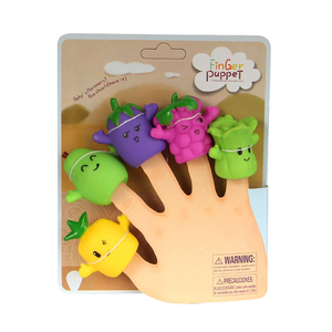 Baby Hand Early Education Rubber Finger <strong>Puppets</strong> Cute Animals Vegetable Family Rubber Finger <strong>Puppet</strong> Sets - Product Image 4