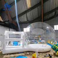 Dôme gonflable transparent en PVC pour exposition, camping extérieur et trampoline, style ciel étoilé, pour influenceurs
