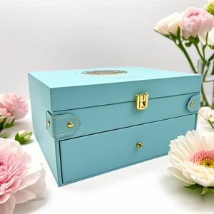 Customized Luxury Double-Layer Gift <strong>Box</strong> Set Flip Cover Drawer <strong>with</strong> Cosmetics Cardboard Packaging For High-End Gifts - Product Image 6