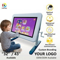 Mesa de Juego Interactiva Inteligente con Pantalla Táctil, Mesa de Videojuegos Impermeable, Escritorio de Estudio para Estudiantes, Adolescentes y Uso Familiar