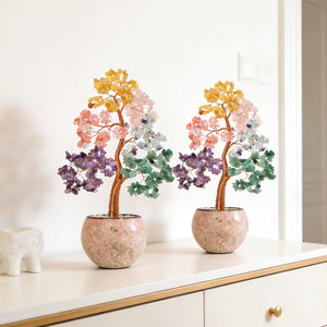 New Designed Crystal Money <b>Tree</b> Handmade Natural <b>Chakra</b> Stones Ceramic Cup Base Crystal <b>Tree</b> for Decoration - Product Image 4