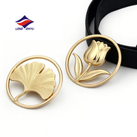 Longzhiyu, fabricant depuis 20 ans, fabrication sur mesure de boucles de ceinture en alliage de zinc antique doré, boucles de ceinture rétro décontractées avec logo