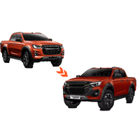 Kit de carrosserie de conversion pour Dmax 2021-2023 à 2025 Facelift Accessoires de pare-chocs de calandre avant Kit de carrosserie Dmax 2025