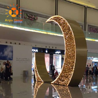 Décoration de fête musulmane islamique Fournitures Eid Mubarak 3D Led Night Light Ornement Ramadan Festival Maison Chambre Décoration