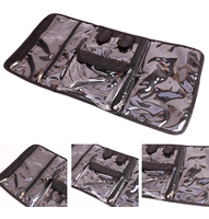 Sac de Kit d'Arbitre de Football Portable et Pliable en PVC avec Cartes d'Arbitre, Sifflet, Manomètre de Ballon et Pièces de Monnaie - Idéal pour la Salle de Sport