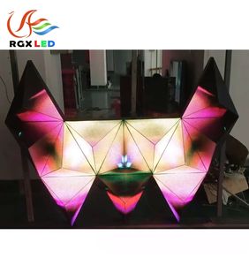 P4 P5 Pixel Pitch DJ <span class=keywords><strong>led</strong></span> signe 3D DJ Console Triangle Intérieur Pantalla Formelle Irrégulière Pantalla Écran <span class=keywords><strong>LED</strong></span> - Product Image 2