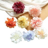 Bros Bunga Dahlia Realistis Buatan Tangan dari Kain Sutra, Aksesori DIY untuk Pernikahan/Fotografi/Dekorasi Rumah