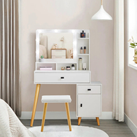 Mesdames Femmes Enfants Bébé Enfant Enfants Maquillage Moderne Coiffeuse Lumières et Miroir pour Enfants Filles Enfant