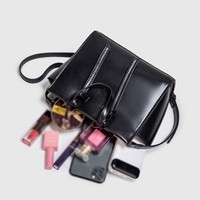 Sac à main d'hiver grande capacité pour femme, style aile, polyvalent, porté épaule ou croisé, avec fermeture éclair, tendance, léger et mode