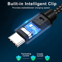 Kabel Data pengisian daya cepat, kabel USB 3.0 100W/5A Tipe C ke Tipe C dengan spidol E
