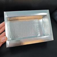 Boîte cadeau coulissante en argent personnalisée en gros pour parfums, cosmétiques, rouges à lèvres, lotions, fards à paupières, avec impression en relief
