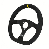 Volant de course universel de haute qualité en alliage d'aluminium à 3 branches en forme de D pour personnalisation et modification