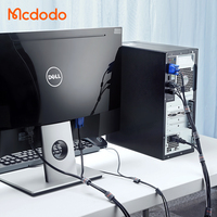 Mcdodo Vente en gros de ceinture organisatrice de câbles 3M PP à fermeture auto-agrippante double face, attache-câbles souple 3m