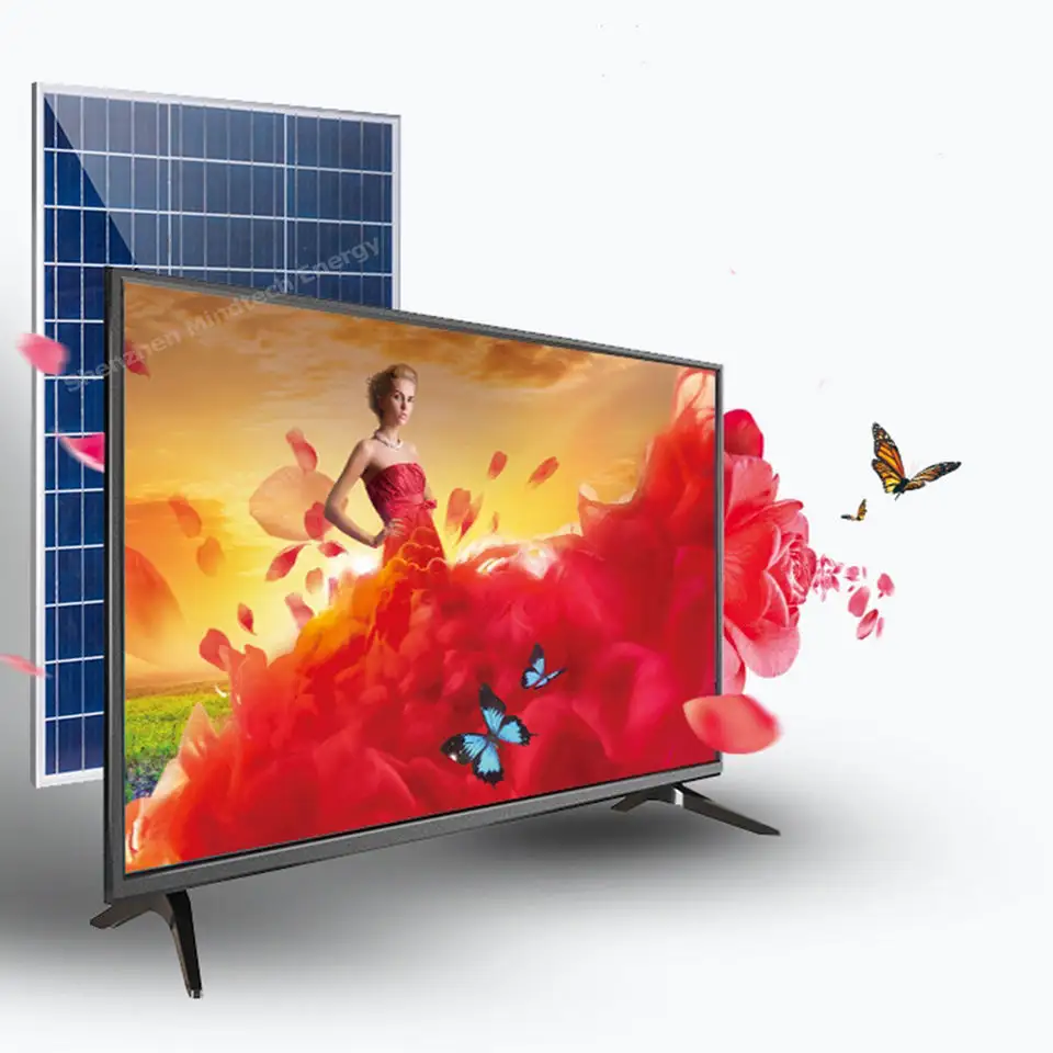 Thông minh TV năng lượng mặt trời DC truyền hình 4K truyền hình 40 inch năng lượng mặt trời TV 40 "12V có thể sạc lại