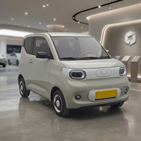 2024 Saic Wuling Hongguang Mini EV Gameboy Sedan Kompak Listrik Macaron Jarak Tempuh 120km/200km Setir Kiri 4 Kursi Mobil Taksi Murah