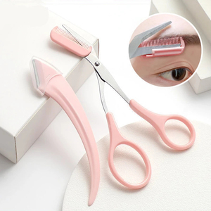 Couteau de coupe des sourcils rasoir de visage pour les femmes ciseaux à sourcils professionnels avec peigne tondeuse à sourcils accessoires de grattoir - Product Image 1