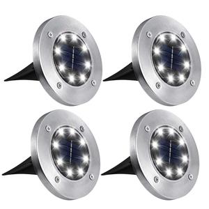 Luz solar enterrada para paisajes y caminos, luces de jardín impermeables para exteriores, luz brillante para aceras, luz empotrada en el suelo. - Product Image 1