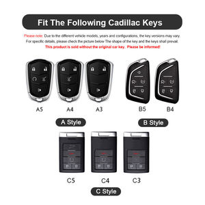 Convient pour la coque de clé de voiture Cadillac Escalade XT4 XT5 XT6 CT4 CT5 CT6 IQ, accessoires de voiture en alliage de zinc. - Product Image 6