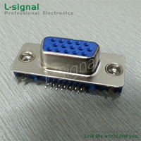 Conector VGA15 D-Sub DB15 Delgado SMT Hembra para Portátil, Gran Venta