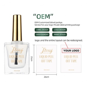 JTING OEM, Etiqueta Privada Disponible, Crema Protectora para Cutículas, 15 ml, Cinta Líquida para Uñas, Esmalte de Uñas en Gel UV - Product Image 2