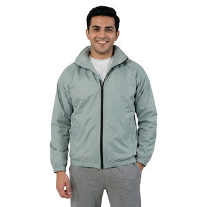 Vestes coupe-vent de qualité supérieure à prix de gros, coupe régulière, pour hommes, logo personnalisé imprimé, vestes imperméables - Product Image 1