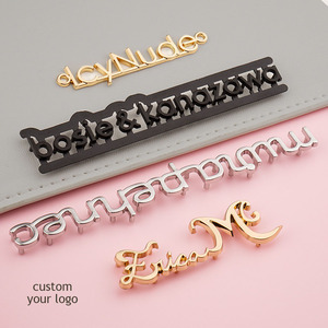 Tùy Chỉnh Kim Loại Nhãn Tên Tag Cho Túi Xách Và Hàng May Mặc Hình Chữ Nhật Vuông Mô Hình Với Logo Mạ Phụ Kiện Cho Túi Xách Giày - Product Image 4