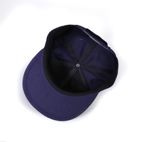 Gorra Snapback de algodón de 6 paneles personalizada OEM al por mayor gorra de béisbol plana Yupoonge sin estructura Unisex