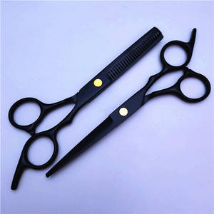 Tijeras profesionales de acero inoxidable para adelgazar el cabello, 6 pulgadas, mango largo, cabeza recta, para uso estético - Product Image 5