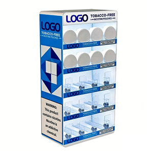Présentoir à snus personnalisé en acrylique pour comptoir, idéal pour les sachets de snus Zyn, Zoom, Velo, Lyft - Product Image 1