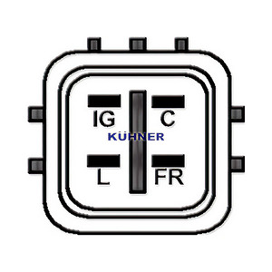 Alternador compatible con HONDA FR-V 2.0 (BE3) Gasolina (KW: 110, HP: 150) de 02-2005 KUHNER 401728RI NUEVO - Product Image 3