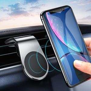 車の電話用磁気車電話ホルダーL字型エアベントマウントスタンドマグネットモバイルホルダー<span class=keywords><strong>iphone</strong></span>用12X11サムスンS9用 - Product Image 1