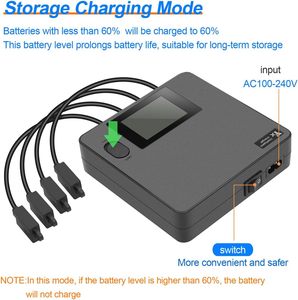 Chargeur de batterie multiple pour DJI <span class=keywords><strong>Mavic</strong></span> <span class=keywords><strong>Air</strong></span> 3, hub de charge de batterie avec écran LCD pour batteries DJI <span class=keywords><strong>Air</strong></span> 3 et télécommande - Product Image 5